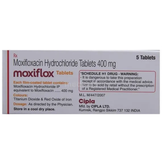 moxiflox 400mg tablet 5's